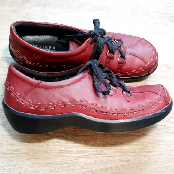 Ziera Allsorts Hiking Inspired Lace Up Shoes - Rogue Red EU 38.5 M / US 8 - Picture 13 of 16